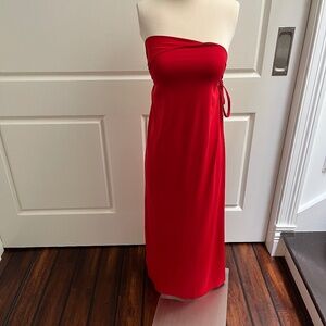 La Perla Red Pareo Swim Cover-up